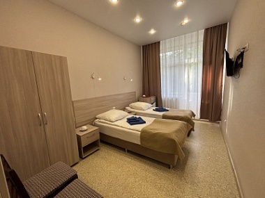 Размещение одного человека в двухместном номере без подселения «Стандарт» по путёвке «Санаторно-курортная»