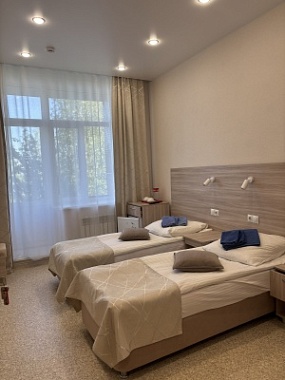 Размещение одного человека в двухместном номере «Комфорт» без подселения по путёвке «Санаторно-курортная»